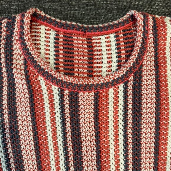 Soft Surroundings Montego Bay Striped Chunky Knit Sweater M Medium - Picture 3 of 7